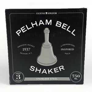 Cocktail Kingdom Pelham Bell Cocktail Shaker 750ml Stainless Steel Rare